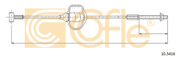 Linka hamulca ręcznego COFLE 10.5416