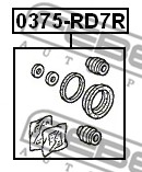 Zestaw naprawczy zacisku FEBEST 0375-RD7R