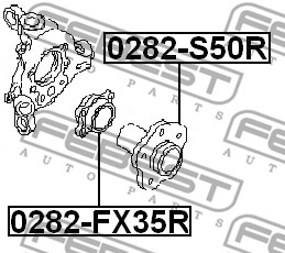 Piasta koła FEBEST 0282-FX35R