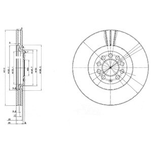 Tarcza hamulcowa DELPHI BG3528