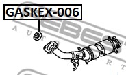 Uszczelka kolektora wydechowego FEBEST GASKEX-006