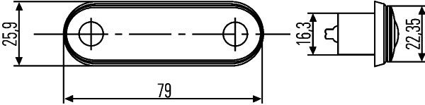 światła pozycyjne HELLA 2PF 959 590-202
