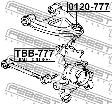 Zestaw naprawczy przegubu FEBEST TBB-777