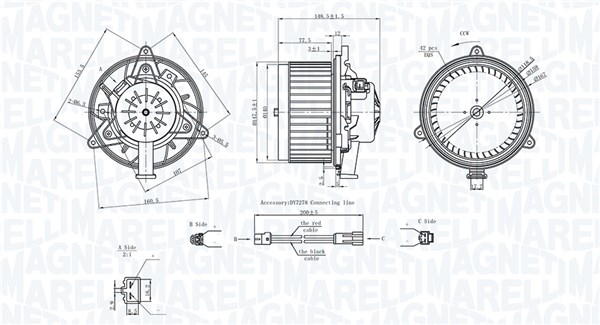 Wentylator wnętrza MAGNETI MARELLI 069412742010