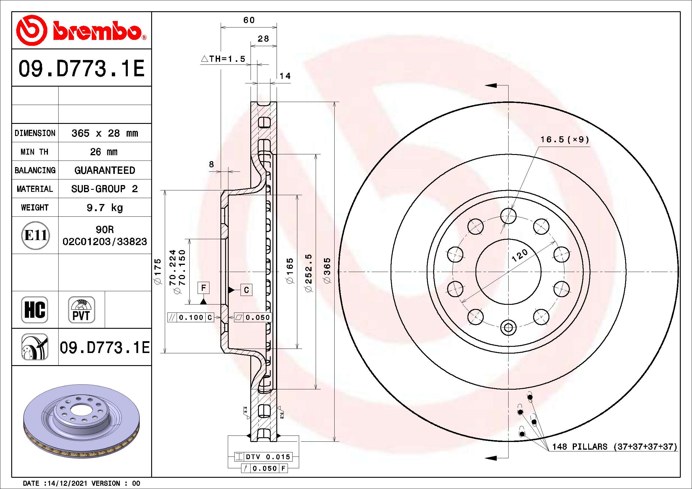 Zestaw do hamulców, hamulce tarczowe BREMBO KT 08 022