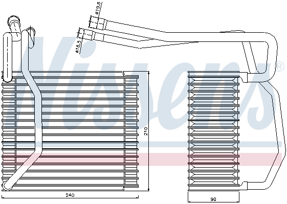 Parownik klimatyzacji NISSENS 92194