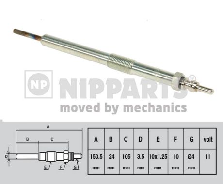 Świeca żarowa NIPPARTS J5710402