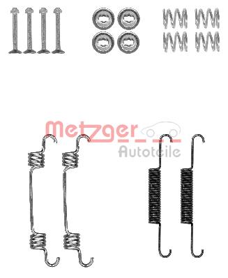 Zestaw montażowy szczęk hamulcowych METZGER 105-0887