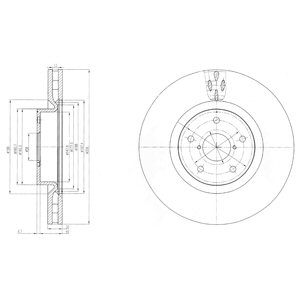 Tarcza hamulcowa DELPHI BG9055