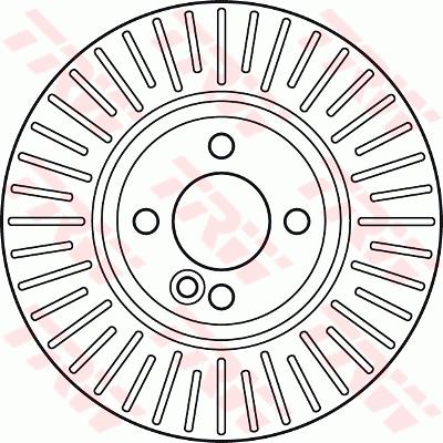Tarcza hamulcowa TRW DF6010