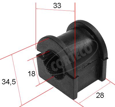 Guma stabilizatora CORTECO 80000450