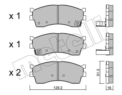 Klocki hamulcowe METELLI 22-0512-0