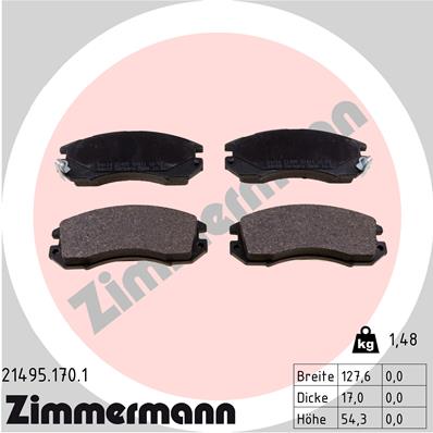 Klocki hamulcowe ZIMMERMANN 21495.170.1
