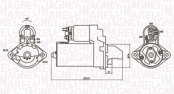 Rozrusznik MAGNETI MARELLI 063721406010