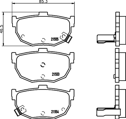 Klocki hamulcowe HELLA 8DB 355 006-411