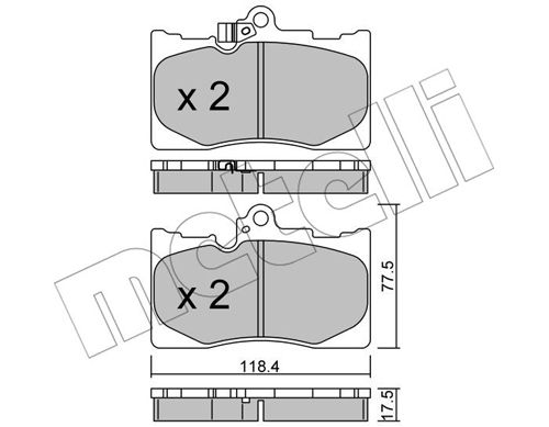 Klocki hamulcowe METELLI 22-0799-0