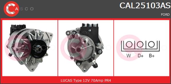 Alternator CASCO CAL25103AS
