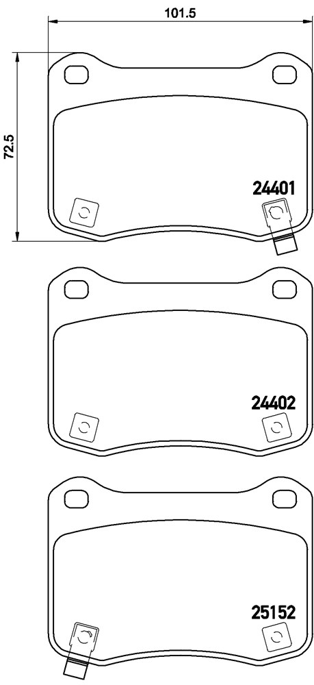 Klocki hamulcowe BREMBO P 83 134