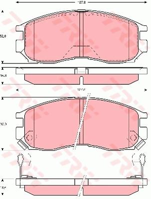 Klocki hamulcowe TRW GDB3133