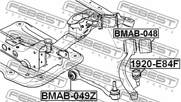Tuleja wahacza FEBEST BMAB-049Z