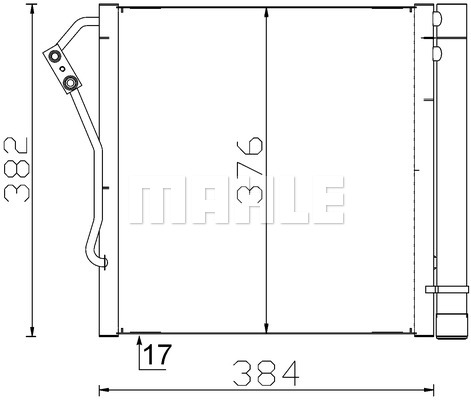 Skraplacz klimatyzacji MAHLE AC 340 000S