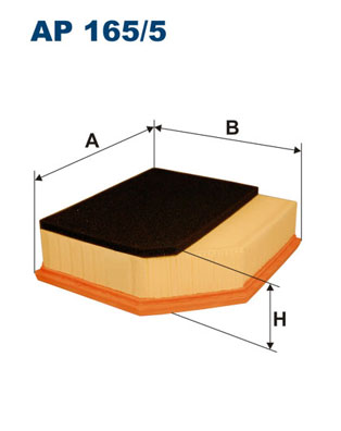 Filtr powietrza FILTRON AP165/5