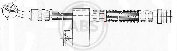 Przewód hamulcowy elastyczny A.B.S. SL 5607