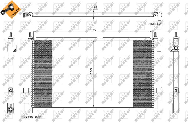 Skraplacz klimatyzacji NRF 35591