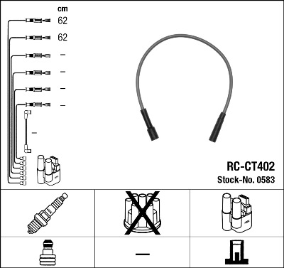 Przewody zapłonowe NGK 0583