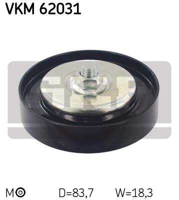 Rolka napinacza paska osprzętu SKF VKM 62031