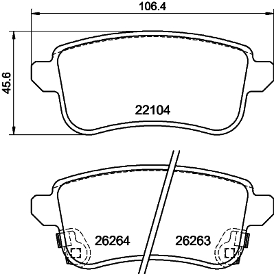 Klocki hamulcowe HELLA 8DB 355 040-811