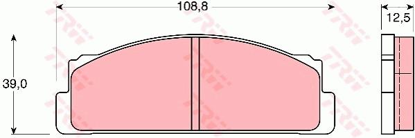 Klocki hamulcowe TRW GDB105