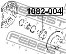 Piasta koła FEBEST 1082-004