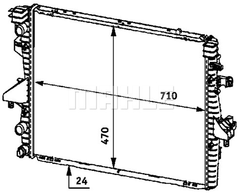 Chłodnica MAHLE CR 585 000P