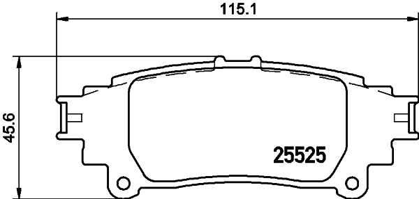 Klocki hamulcowe HELLA 8DB 355 020-001