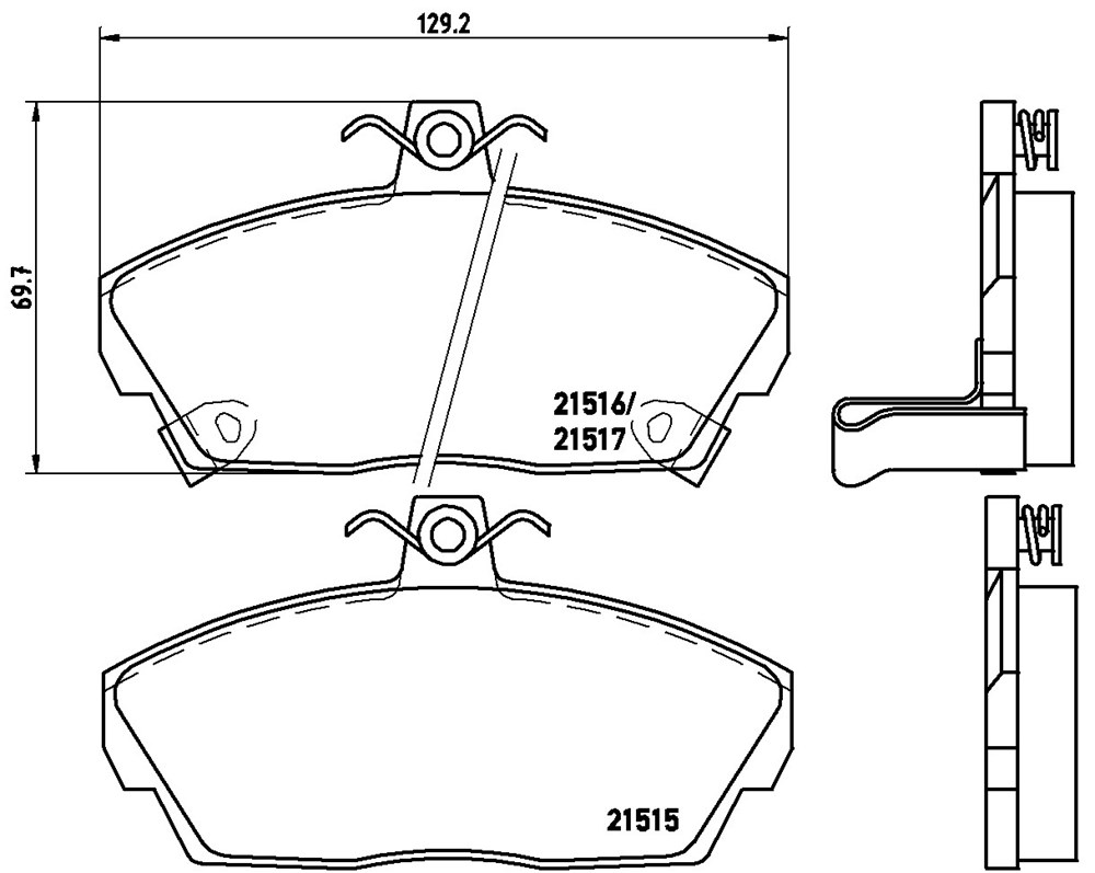 Klocki hamulcowe BREMBO P 28 020