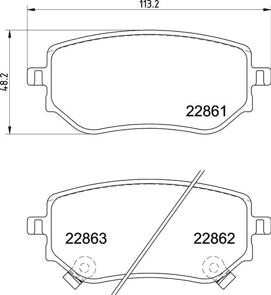 Klocki hamulcowe BREMBO P 50 153