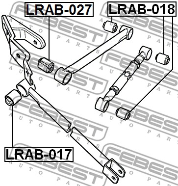 Tuleja wahacza FEBEST LRAB-017