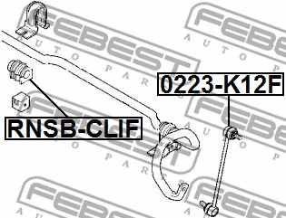 Guma stabilizatora FEBEST RNSB-CLIF