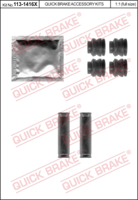 Zestaw tulei prowadzących zacisk hamulca QUICK BRAKE 113-1416X