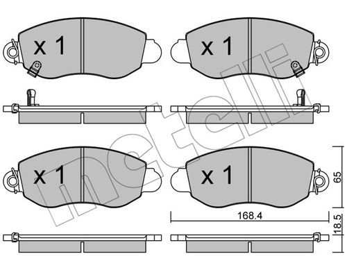 Klocki hamulcowe METELLI 22-0320-0