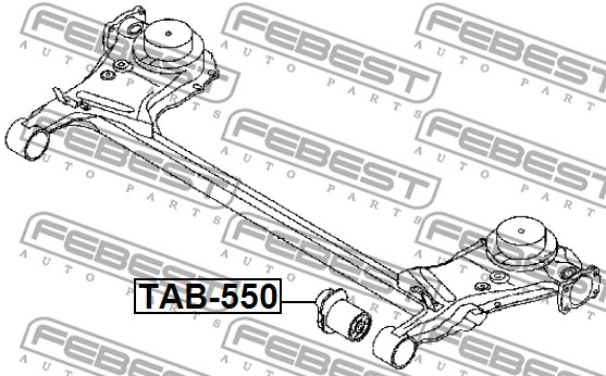 Łożyskowanie  korpusu osi FEBEST TAB-550