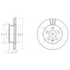 Tarcza hamulcowa DELPHI BG2717