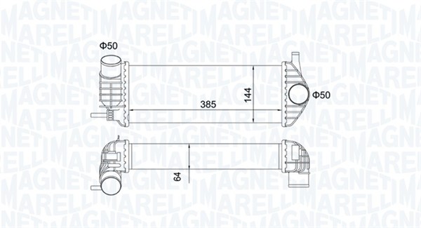 Chłodnica powietrza intercooler MAGNETI MARELLI 351319204480