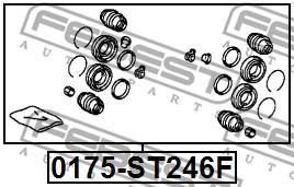 Zestaw naprawczy zacisku FEBEST 0175-ST246F