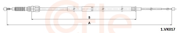 Cięgło, hamulec postojowy COFLE 92.1.VK017