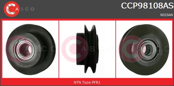 Koło pasowe alternatora CASCO CCP98108AS