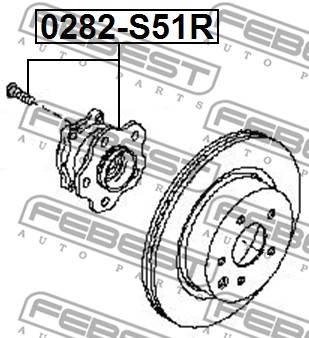 Piasta koła FEBEST 0282-S51R