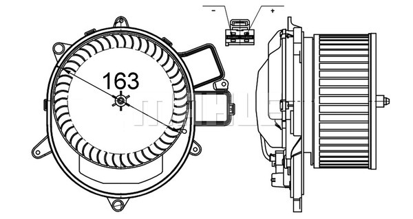 Wentylator wnętrza MAHLE AB 231 000S