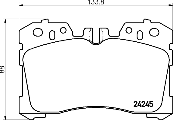 Klocki hamulcowe HELLA 8DB 355 006-661